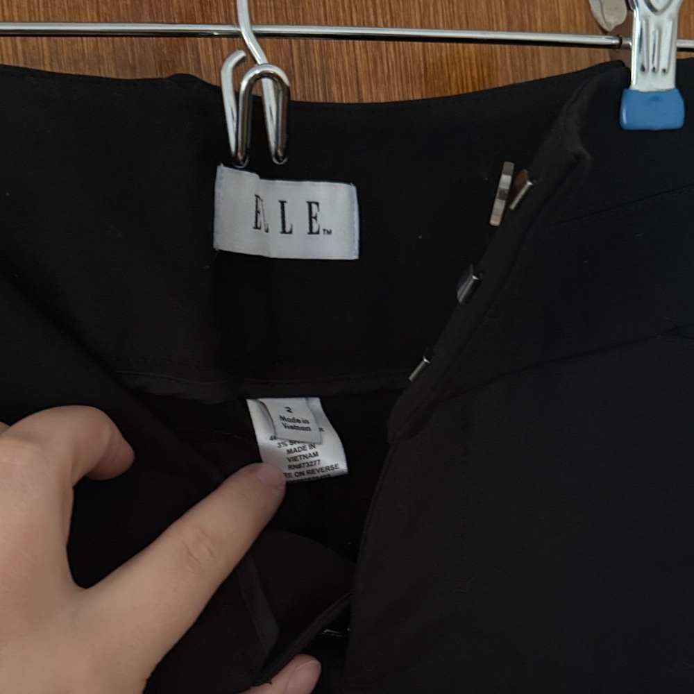 Elle Women's Classic Black Dress Pants - Picture 13 of 14